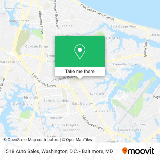 Mapa de 518 Auto Sales