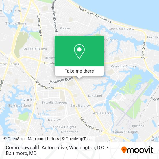 Commonwealth Automotive map