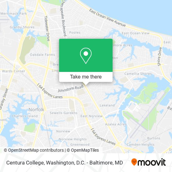 Mapa de Centura College