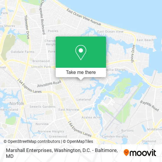 Marshall Enterprises map