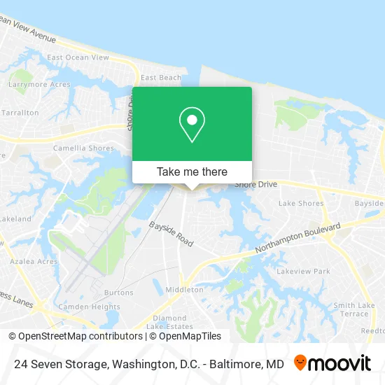 Mapa de 24 Seven Storage
