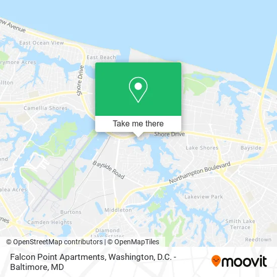 Falcon Point Apartments map