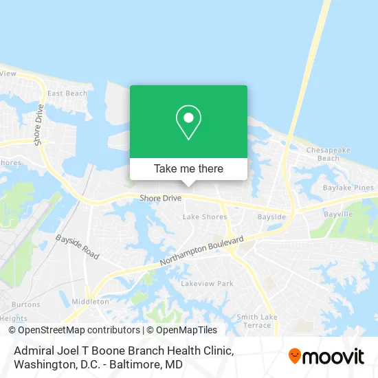 Mapa de Admiral Joel T Boone Branch Health Clinic