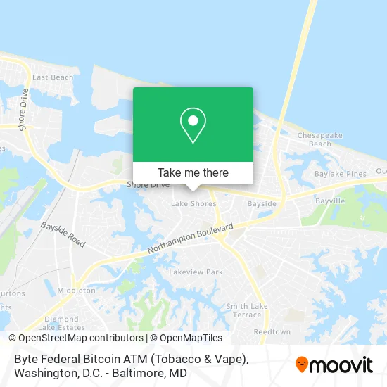 Mapa de Byte Federal Bitcoin ATM (Tobacco & Vape)