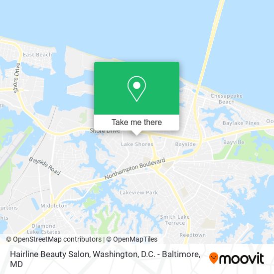 Mapa de Hairline Beauty Salon