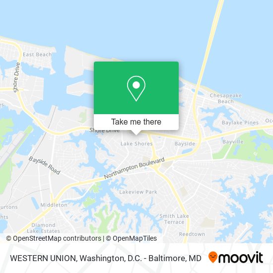 WESTERN UNION map