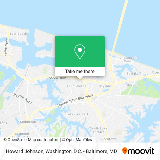 Mapa de Howard Johnson