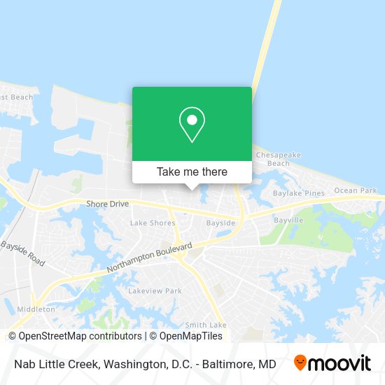 Nab Little Creek map