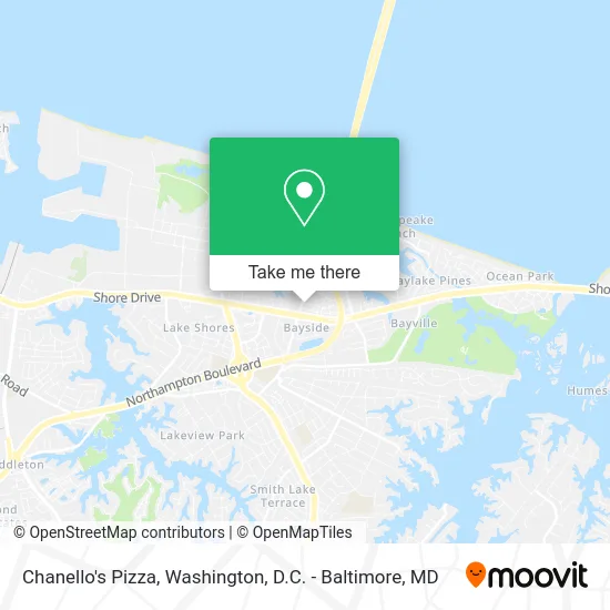 Chanello's Pizza map