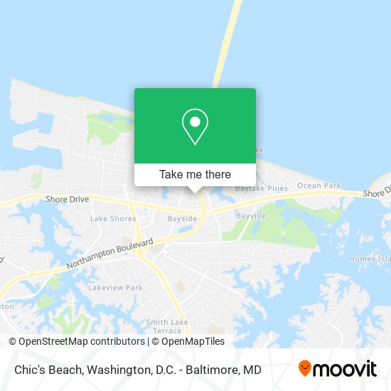 Chic's Beach map