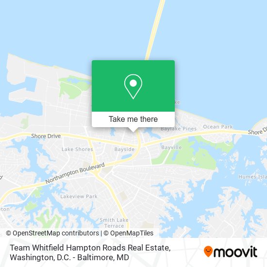Team Whitfield Hampton Roads Real Estate map