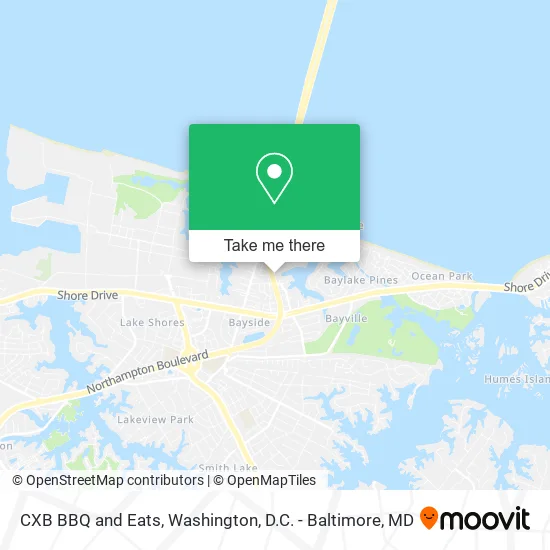 CXB BBQ and Eats map