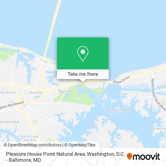 Pleasure House Point Natural Area map