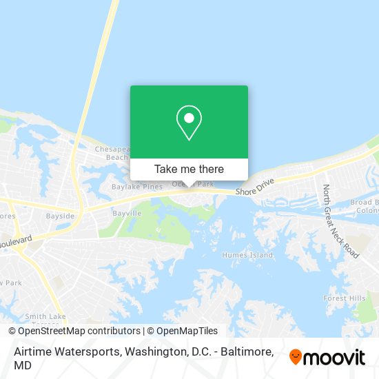 Airtime Watersports map
