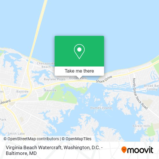Mapa de Virginia Beach Watercraft