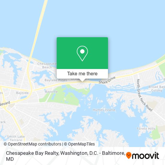 Mapa de Chesapeake Bay Realty