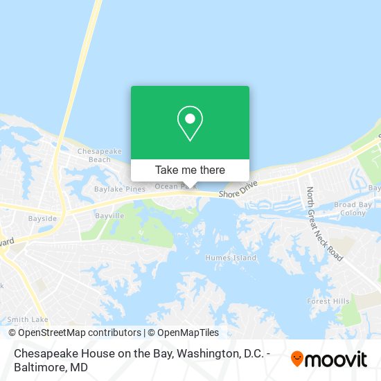 Chesapeake House on the Bay map
