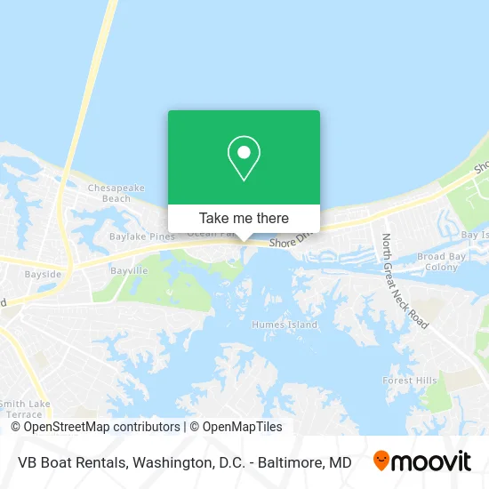 VB Boat Rentals map