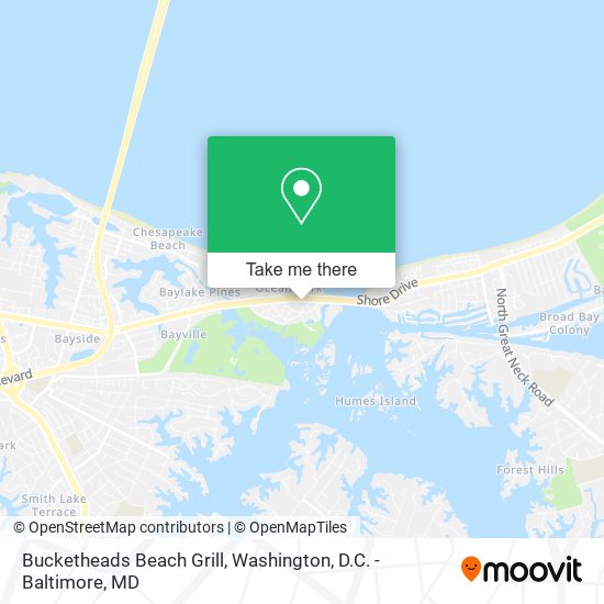Bucketheads Beach Grill map