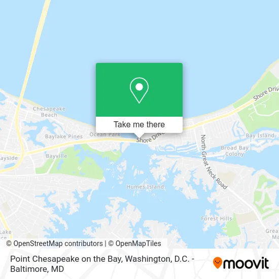 Point Chesapeake on the Bay map