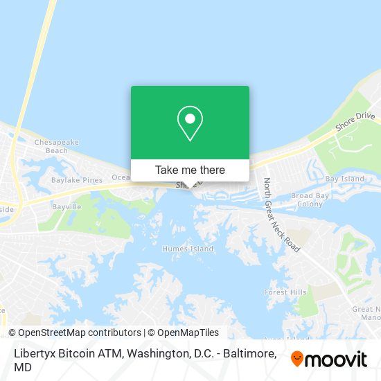 Mapa de Libertyx Bitcoin ATM