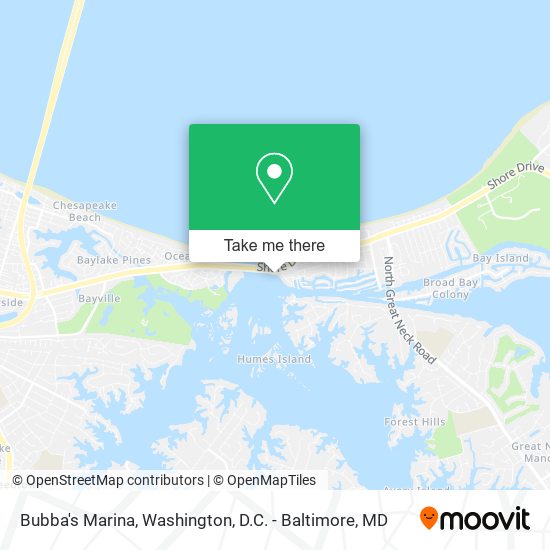 Bubba's Marina map