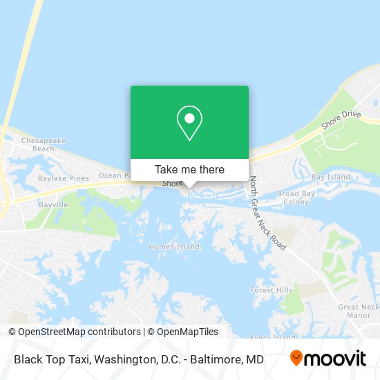 Black Top Taxi map