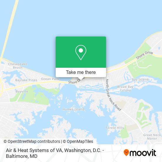 Air & Heat Systems of VA map
