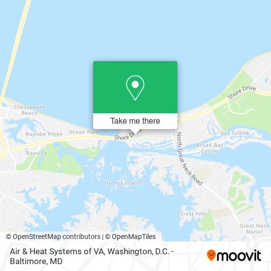 Air & Heat Systems of VA map
