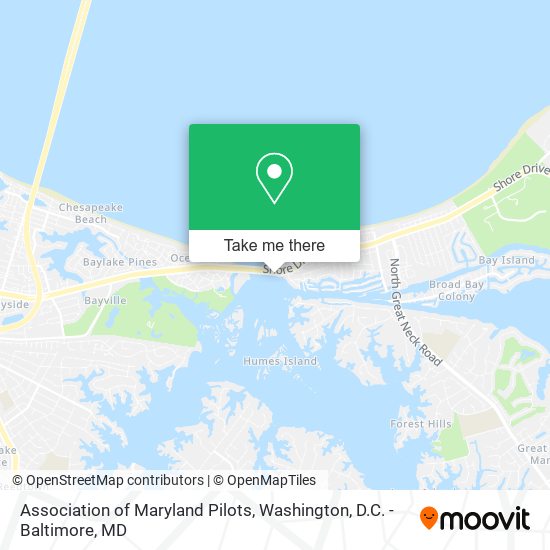 Mapa de Association of Maryland Pilots