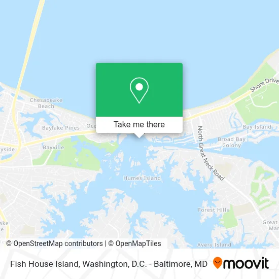 Fish House Island map