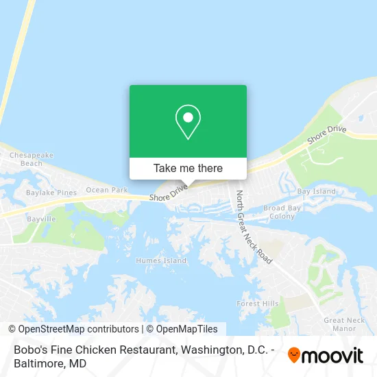 Bobo's Fine Chicken Restaurant map