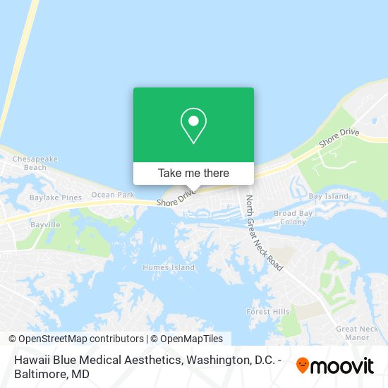 Mapa de Hawaii Blue Medical Aesthetics