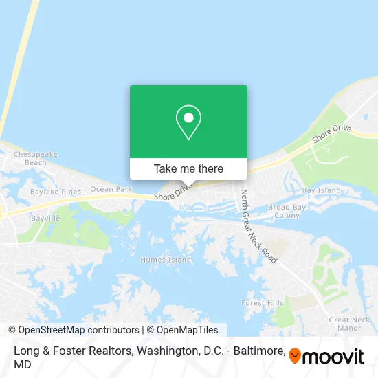 Long & Foster Realtors map