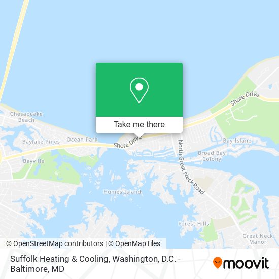 Suffolk Heating & Cooling map