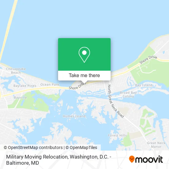 Military Moving Relocation map