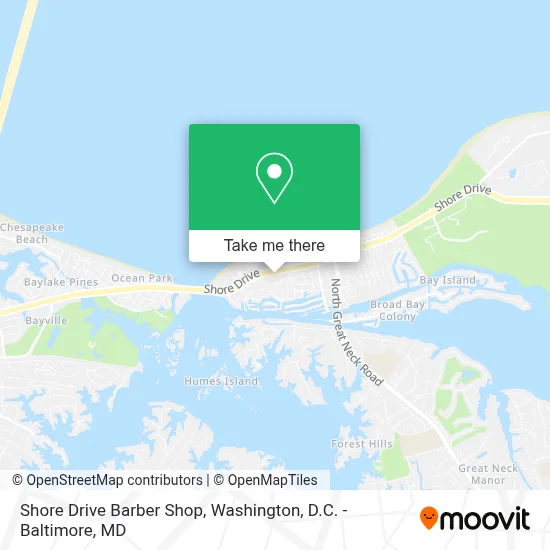 Shore Drive Barber Shop map