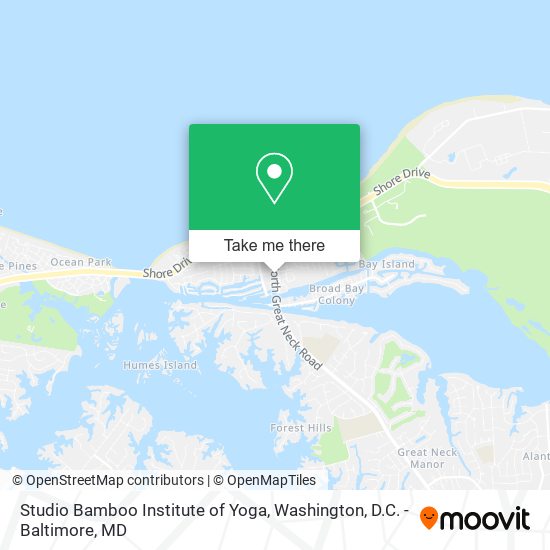 Studio Bamboo Institute of Yoga map