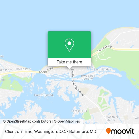 Client on Time map