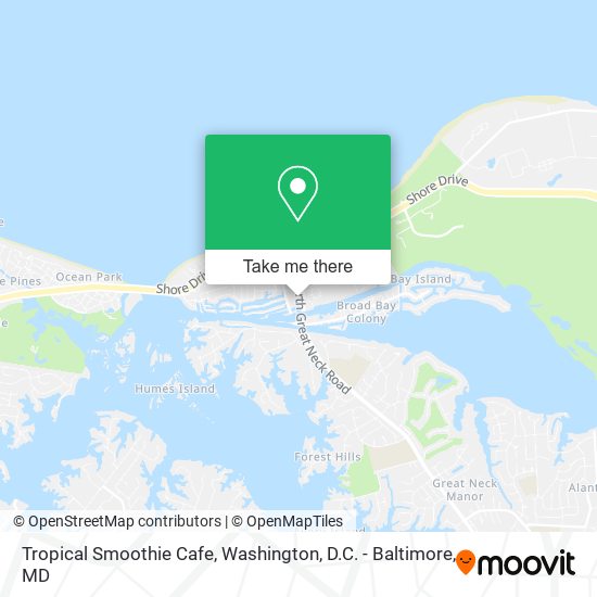 Mapa de Tropical Smoothie Cafe