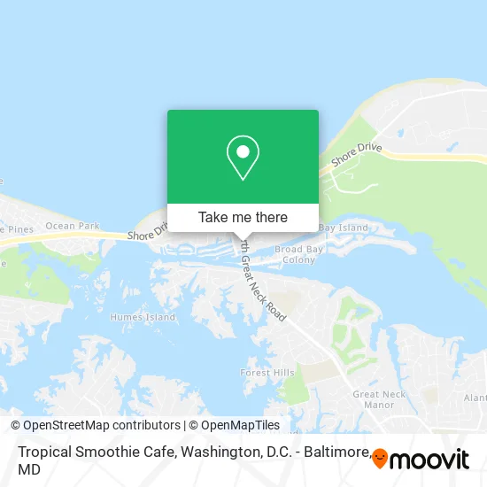Tropical Smoothie Cafe map
