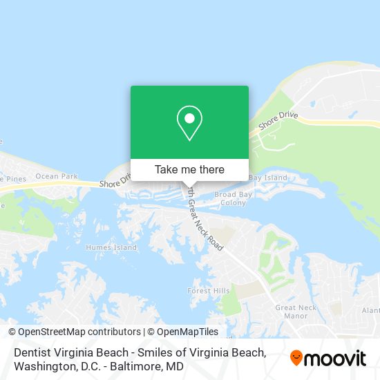 Dentist Virginia Beach - Smiles of Virginia Beach map