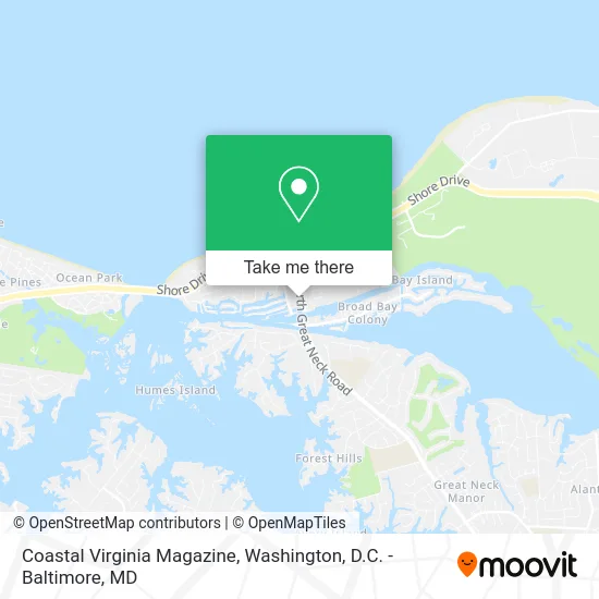 Coastal Virginia Magazine map