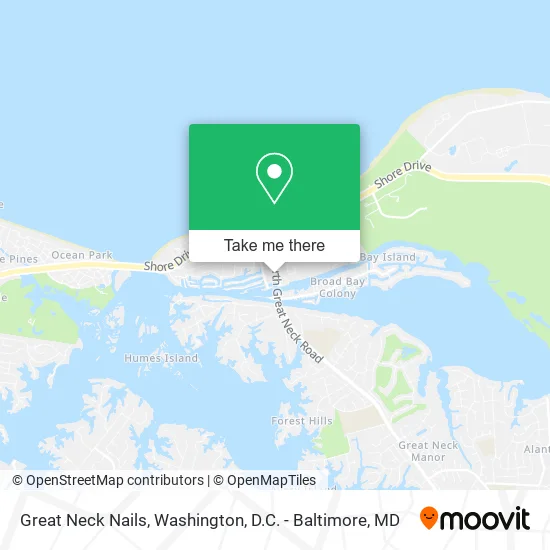 Great Neck Nails map