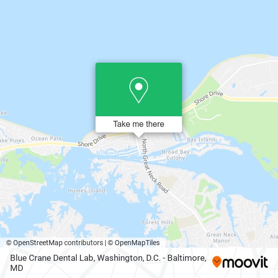 Blue Crane Dental Lab map