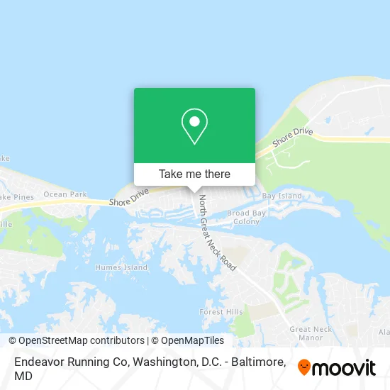 Endeavor Running Co map