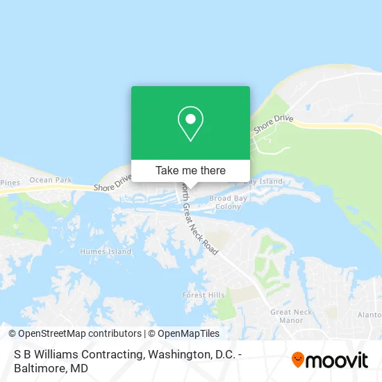 S B Williams Contracting map
