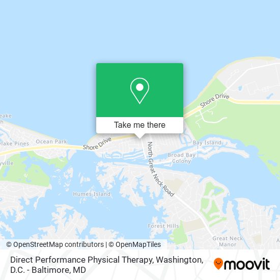 Direct Performance Physical Therapy map