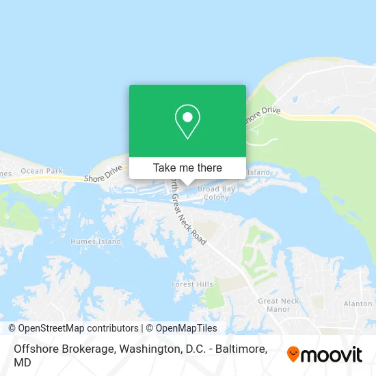 Offshore Brokerage map