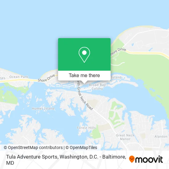Tula Adventure Sports map
